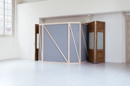 Rear view of What is. a site specific installation by Alanna Lawley - Hotel Maria Kapel Artist in resident - Photo by Noortje Knulst 