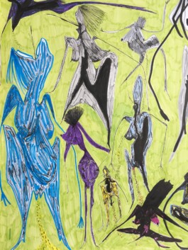 Detail view of They Tried to Separate Us, 2019, Drawing – Alanna Lawley