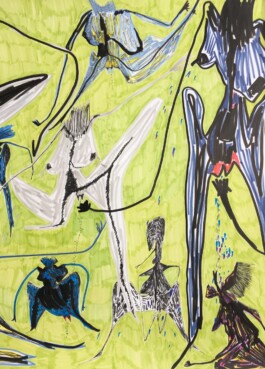 Detail view of They Tried to Separate Us, 2019, Drawing – Alanna Lawley